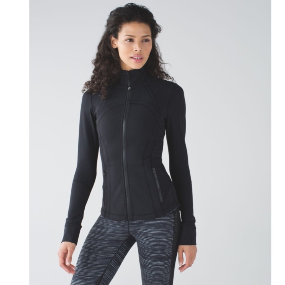 Lululemon Define Jacket (Exhale) Black Perforated